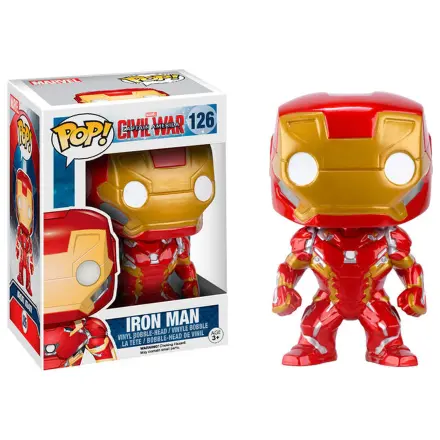 Captain America Civil War POP! Vinilna klimoglavac Iron Man 10 cm fotografija proizvoda