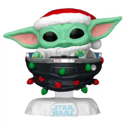 Funko POP figura Star Wars Grogu with Santa Hat u dječjim kolicima termékfotója