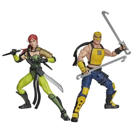 G.I. Joe Classified Series Akcijska figura dvostruko pakiranje #212 Ninja Force Scarlett & T'Jbang 15 cm fotografija proizvoda