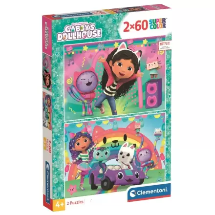 Gabbys Dollhouse puzzle 2x60 kom fotografija proizvoda