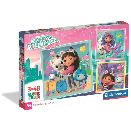 Gabbys Dollhouse puzzle 3x48 komada fotografija proizvoda