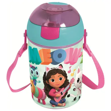 Gabi's Dollhouse Wonderland plastična boca sa slamkom i vješalicom 450 ml fotografija proizvoda