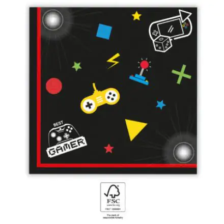 Gaming Party salvete 20 kom 33x33 cm FSC fotografija proizvoda