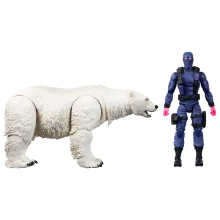 GI Joe Classified Series akcijska figura Snake Eyes s polarnim medvjedom 15 cm fotografija proizvoda