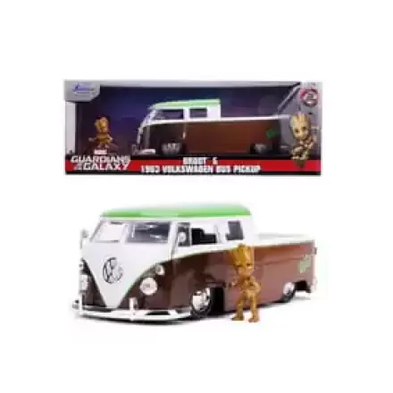 Guardians of the Galaxy Diecast Model 1/24 1963 Autobus Pickup Groot fotografija proizvoda