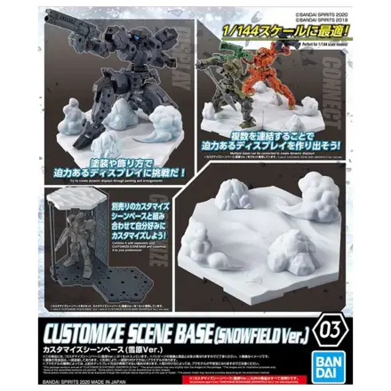 Gundam Prilagođena Scenska Baza 03 Snježno Polje Verzija Model Kit fotografija proizvoda