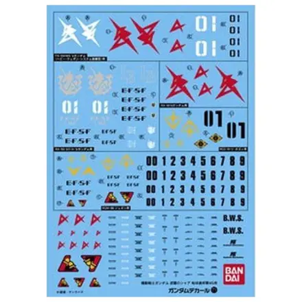 Gundam Decal 071 Char's Counterattack Earth Federation fotografija proizvoda