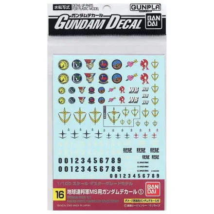 GUNDAM Gundam Decal 16 MG Višenamjenski Federation Model Kit fotografija proizvoda