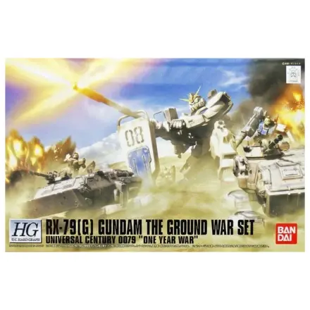 Gundam HGUC 1/144 RX-79(G) Gundam The Ground War Set komplet fotografija proizvoda