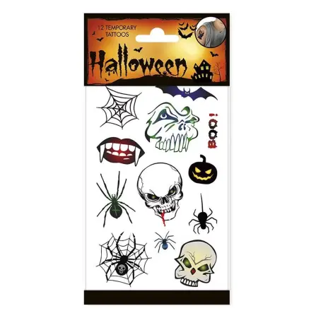 Halloween Skulls tattoo, 12-dijelni fotografija proizvoda