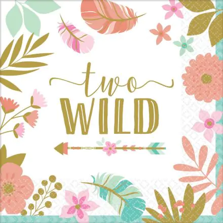 Happy Birthday Girl 2 salvete, 16 komada, 33*33 cm fotografija proizvoda