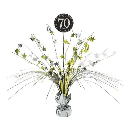 Happy Birthday Gold 70 dekoracija za stol 18 inča fotografija proizvoda