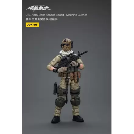 Hardcore Coldplay akcijska figura 1/18 U.S. Army Delta Assault Squad Machine Gunner 11 cm termékfotója