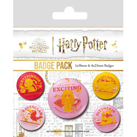 Harry Potter Pin-Back gumbi 5-Pack Duhovita čarolija termékfotója