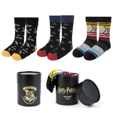 Harry Potter Čarape 3-Pack Hogwarts 38-45 termékfotója