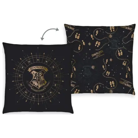 Harry Potter jastuk Hogwarts Crest & Marauder's Map 40 x 40 cm fotografija proizvoda