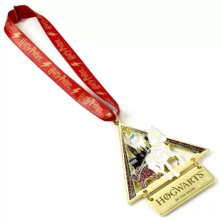 Harry Potter ukras za drvce Hogwarts in the Snow (zlatni ton) fotografija proizvoda