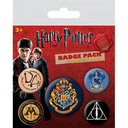 Harry Potter Pin-Back Gumbi 5-Pack Hogwarts termékfotója