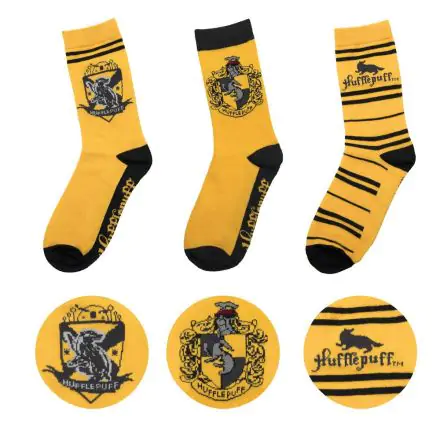 Harry Potter čarape 3-Pack Hufflepuff termékfotója