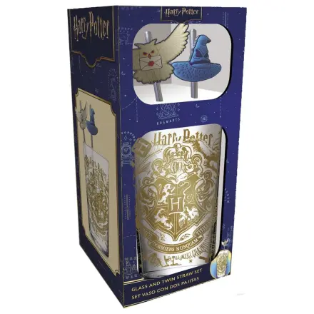 Harry Potter staklena čaša sa slamkama Magic & Mayhem 485 ml fotografija proizvoda