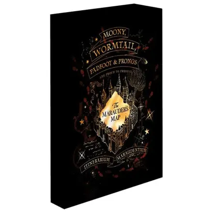 Harry Potter Marauders Map Svjetleća platnena slika 40X30 cm fotografija proizvoda