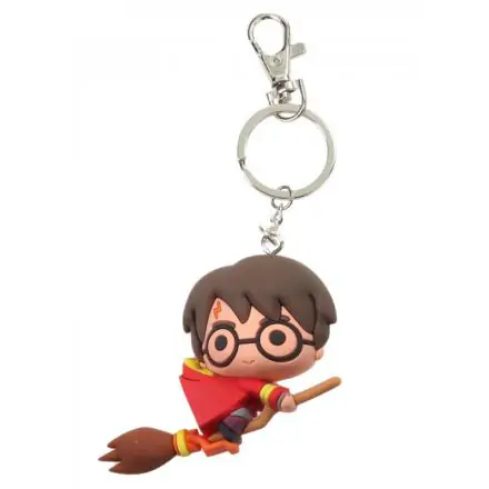 Harry Potter Gumeni Privjesak za Ključeve Harry Potter & Broomstick 7 cm termékfotója