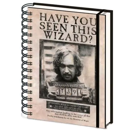 Harry Potter Notes A5 Wanted Sirius Black termékfotója