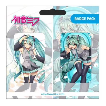 Hatsune Miku značke, set od 2 komada, set D termékfotója