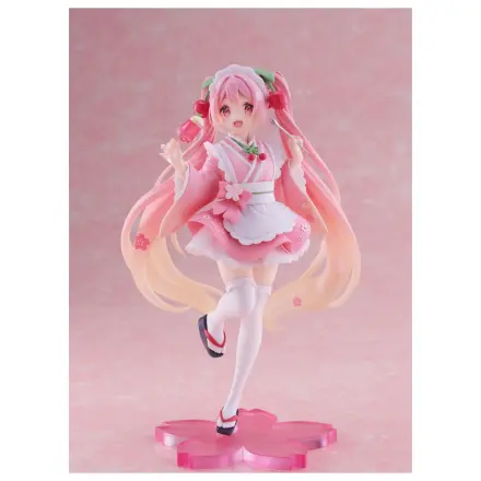 Hatsune Miku PVC Statua Newley Written Sakura Miku Japanese Cafe Ver. Reissue 18 cm fotografija proizvoda