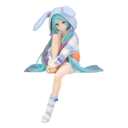 Hatsune Miku Noodle Stopper PVC Kip Hatsune Miku Rabbit Ear Hood Pajama Blue Color Ver. 14 cm termékfotója