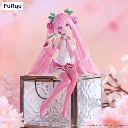 Hatsune Miku Noodle Stopper PVC Kip Sakura Miku 2024 Pearl Color Ver. 15 cm termékfotója