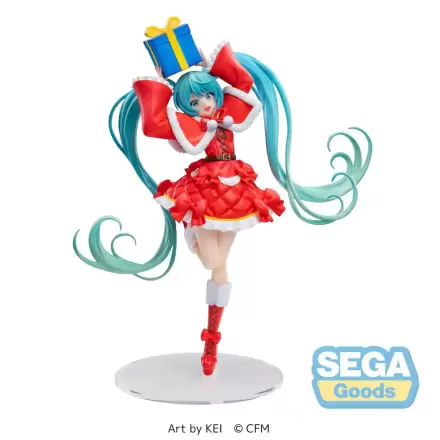 Hatsune Miku Series Luminasta PVC Kipić Hatsune Miku Christmas 2024 19 cm termékfotója