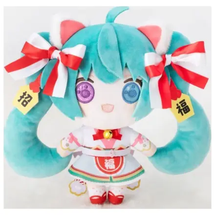Plišana igračka Hatsune Miku x Maneki-Neko White Cat 22 cm fotografija proizvoda