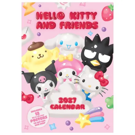 Hello Kitty kalendar A3 poster 2027 fotografija proizvoda