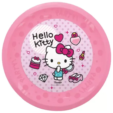 Hello Kitty Fashion micro premium plastični plitki tanjur, set od 4 komada, 21 cm fotografija proizvoda