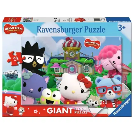 Hello Kitty Giant Floor Jigsaw Puzzle Fun in Cherry Town (24 komada) fotografija proizvoda