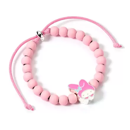 Hello Kitty narukvica ružičaste perle s My Melody privjeskom 21 cm fotografija proizvoda