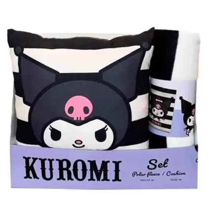Hello Kitty Kuromi polarno pokrivač + jastuk set fotografija proizvoda