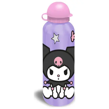 Hello Kitty Kuromi Purple aluminijska boca za vodu s čepom za piće 500 ml fotografija proizvoda
