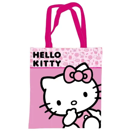 Hello Kitty Ružičasta platnena torba za kupovinu, torba za rame 44 cm fotografija proizvoda