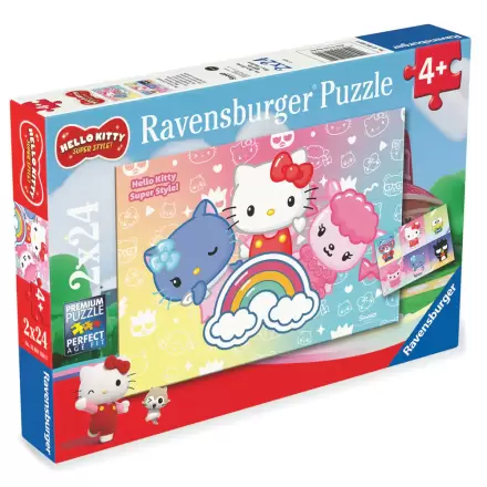 Hello Kitty puzzle 2 x 24 komada fotografija proizvoda