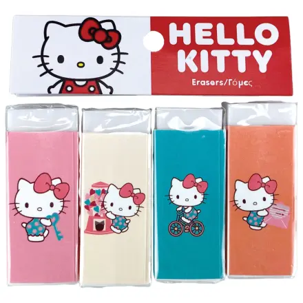 Hello Kitty Sweetheart Set od 4 gumice fotografija proizvoda