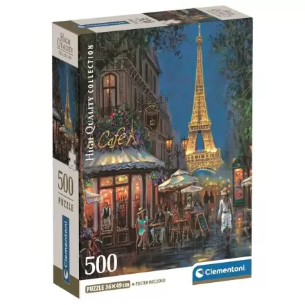 Visokokvalitetna noć u Eiffel Cafe puzzle 500 kom fotografija proizvoda
