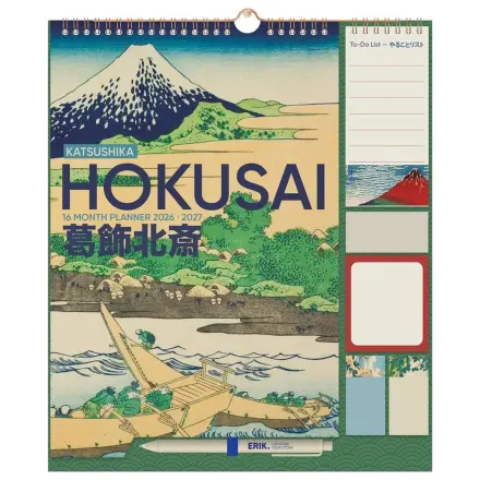 Hokusai zidni planer 2026/27 30 x 34 cm fotografija proizvoda