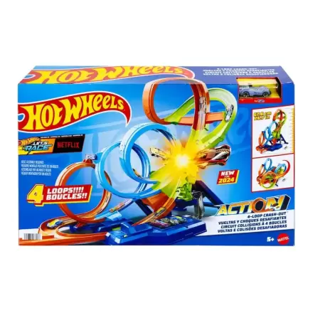 Hot Wheels Action 4-struka petlja Crash-Out termékfotója