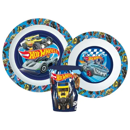Hot Wheels Blue Fire Set posuđa, mikro plastični set s 260 ml šalicom fotografija proizvoda
