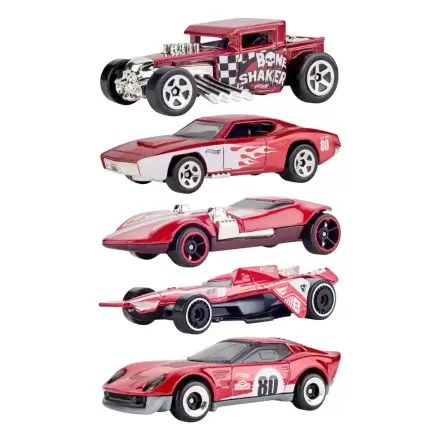 Hot Wheels Lijevani model vozila paket od 5 komada 1/64 80. obljetnica fotografija proizvoda