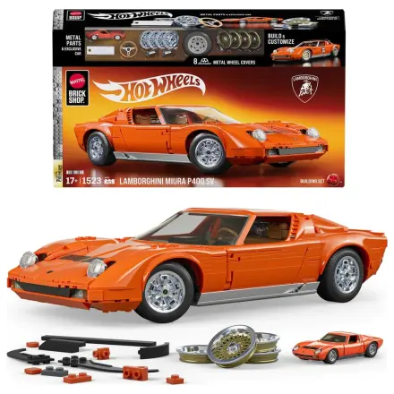 Hot Wheels Premium Mattel Brick Shop građevinski set 1/12 Lamborghini Miura P400 SV fotografija proizvoda