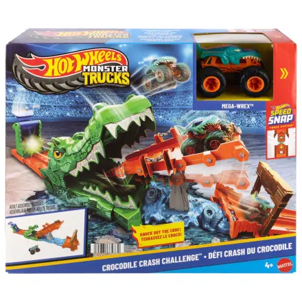 Hot Wheels Monster Trucks Cocodrile Crash Challenge set za igru fotografija proizvoda