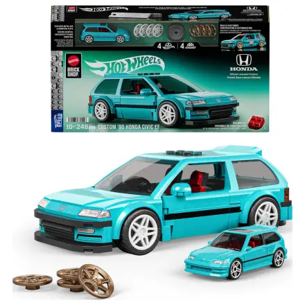 Hot Wheels Speed Series Mattel Brick Shop građevinski set 1/32 Custom ’90 Honda Civic EF fotografija proizvoda